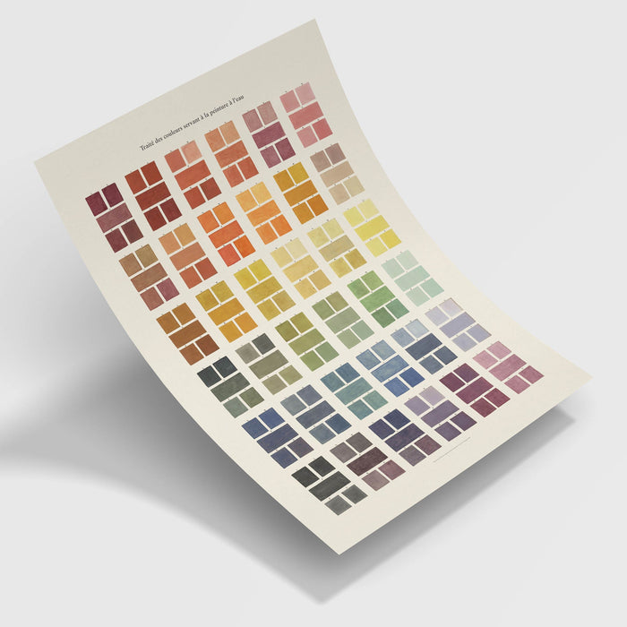 Rainbow Watercolor Paint Swatches Art Print
