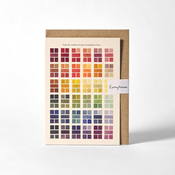 Rainbow Watercolor Swatches Card