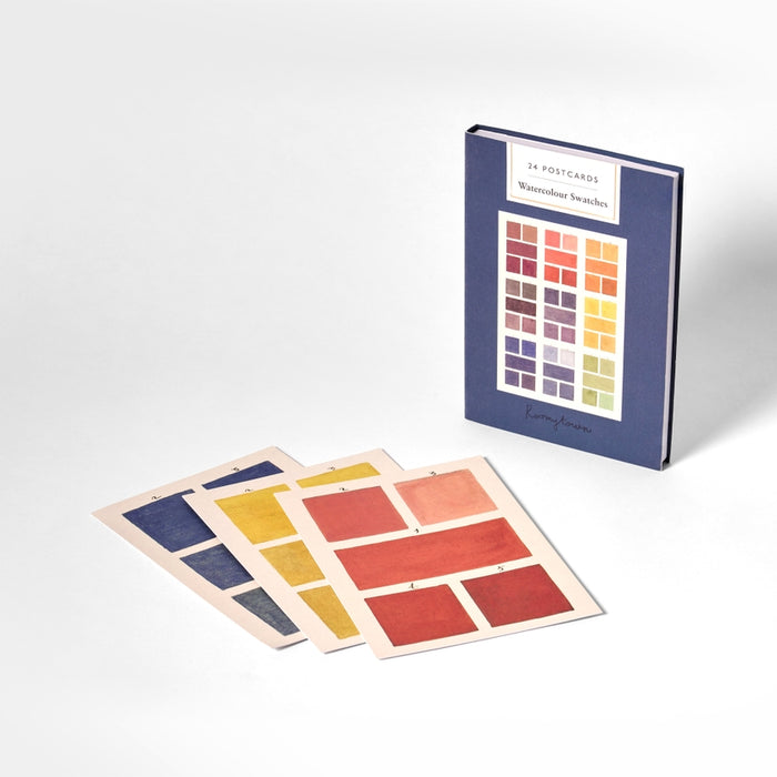 24 Postcards of Watercolor Swatches