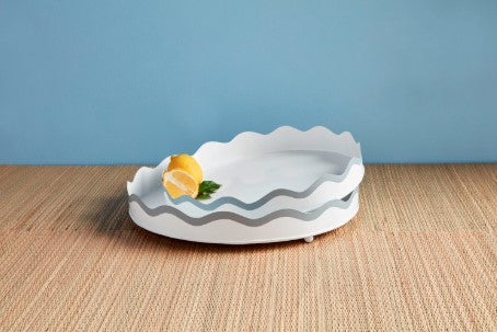 White Wavy Tray
