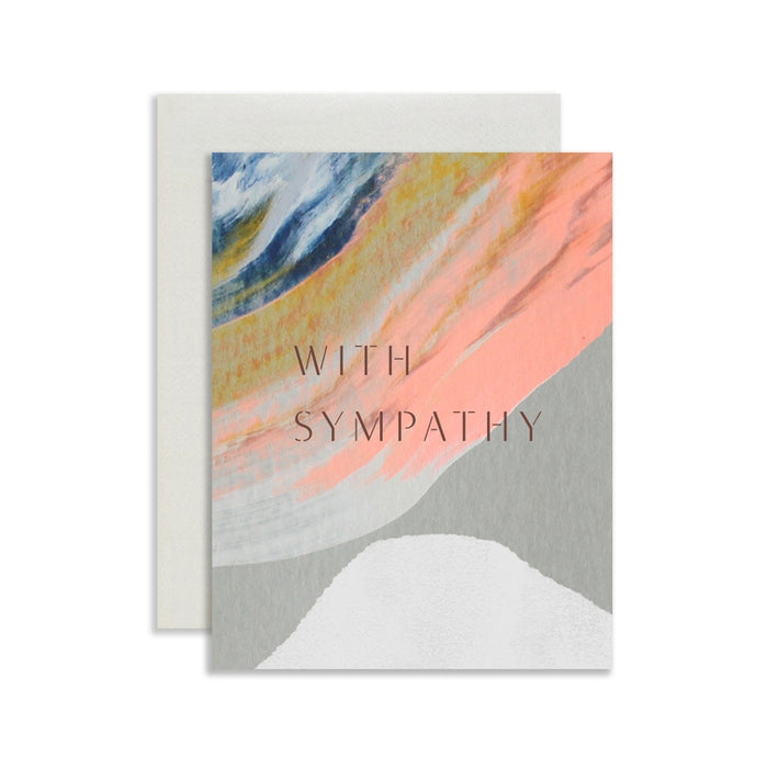 With Sympathy Abstract Card by Moglea