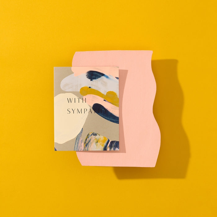 With Sympathy Colorful Greeting Card