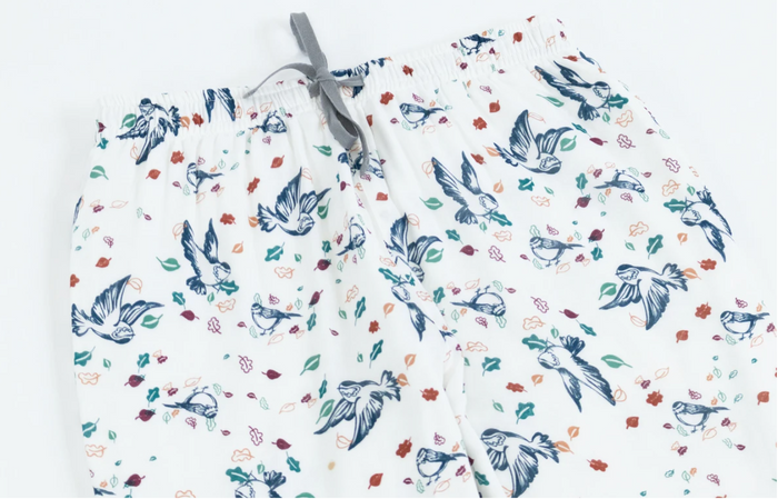 Women's Bamboo Long Sleeve Button-up Pj Set - Bye Bye Birdie