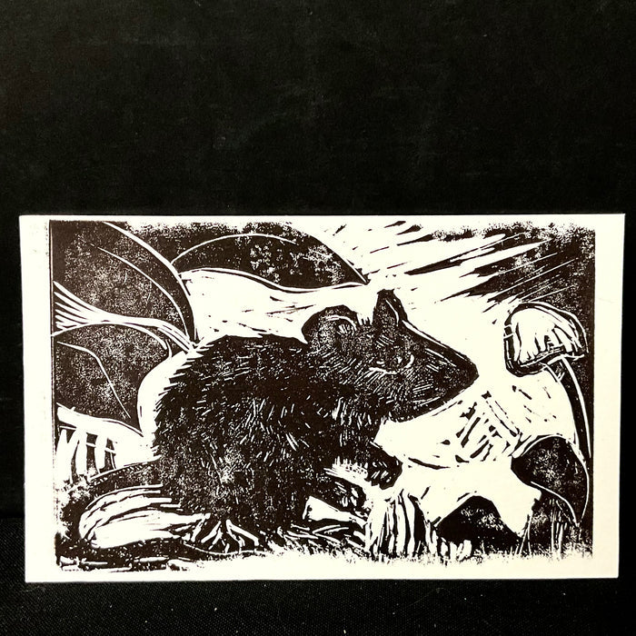 Wood Rat  Linel Print