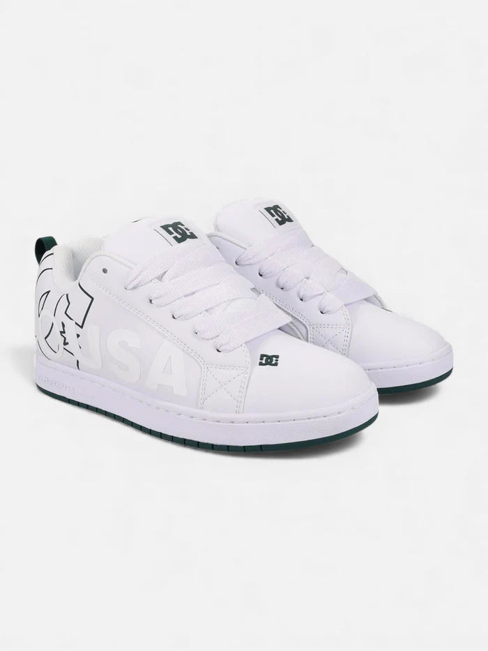 Zapatillas DC Court Graffik Blanco Verde - OUTLET
