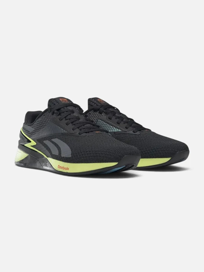 Zapatillas Reebok Nano X3 Negro Amarillo Naranja